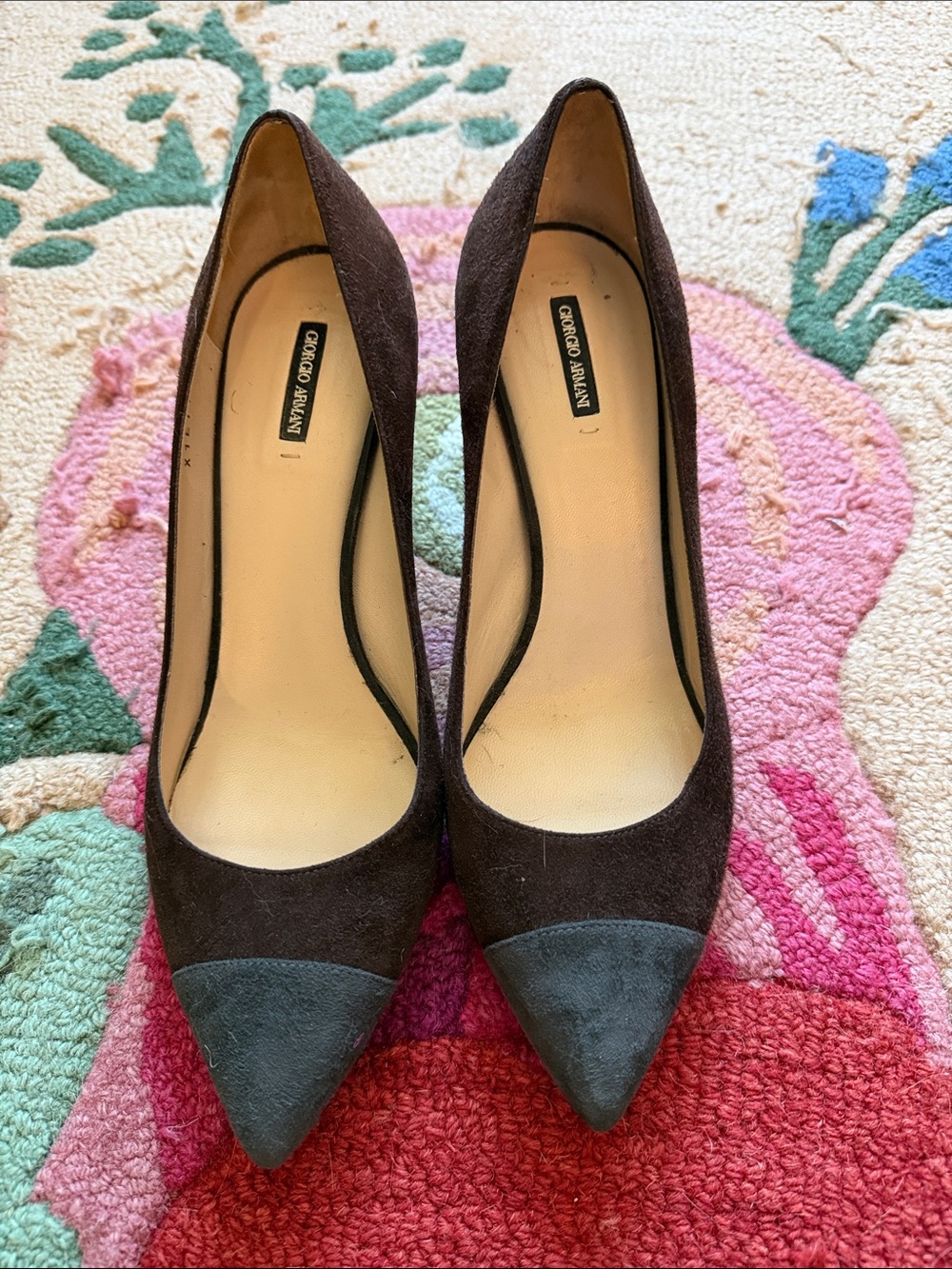 Giorgio Armani kitten heels